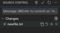 add files to the commit